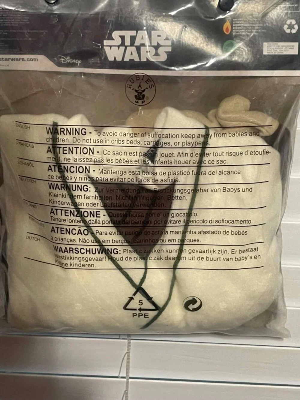 Brand New Obi Wan Kenobi Toddler Costume, 24 Month.